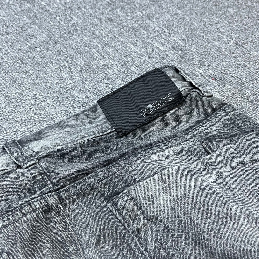 Y2K Tony Hawk Slim Fit Jeans 32x34 Grey Denim Skateboarding Casual Pants - Picture 11 of 11